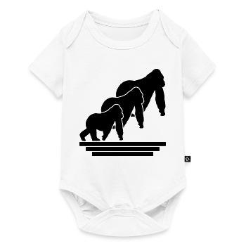 Monkey Family - Baby Premium short-sleeve bodysuit - white - Front