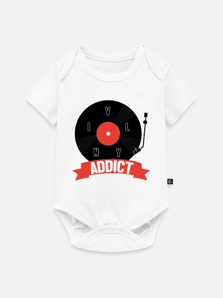 Vinyl - Baby Premium Kurzarmbody - Weiß