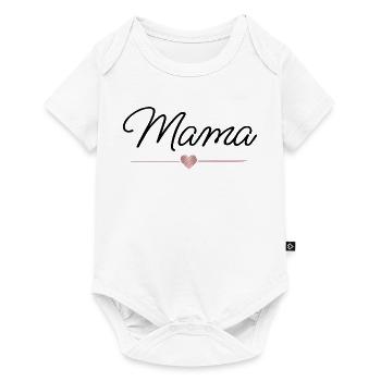 Mom Heart Gift Mother's Day Family - Baby Premium short-sleeve bodysuit - white - Front