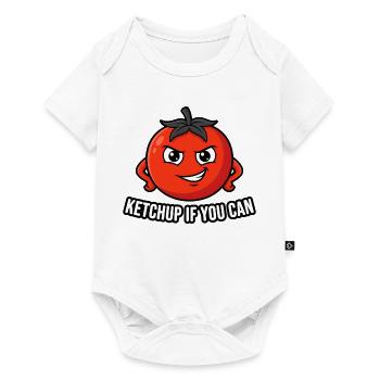 Ketchup If You Can – Funny Tomato - Baby Premium short-sleeve bodysuit - white - Front