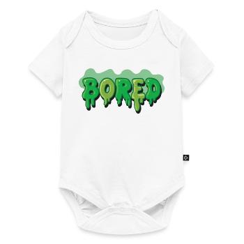 Graffiti Bored Slime Font - Baby Premium short-sleeve bodysuit - white - Front