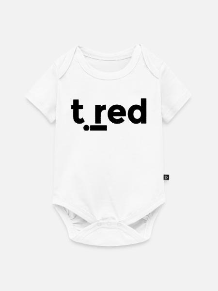 müde - Baby Premium Kurzarmbody - Weiß