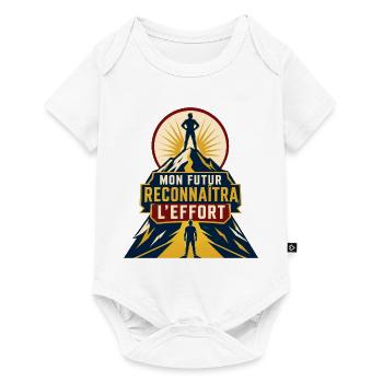 Mon futur reconnaîtra l'effort - Body à manches courtes Premium Bébé - blanc - Devant