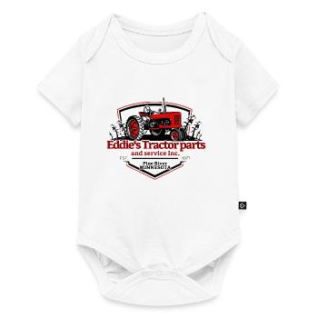 Eddie's Tractor Parts Logo - Baby Premium short-sleeve bodysuit - white - Front
