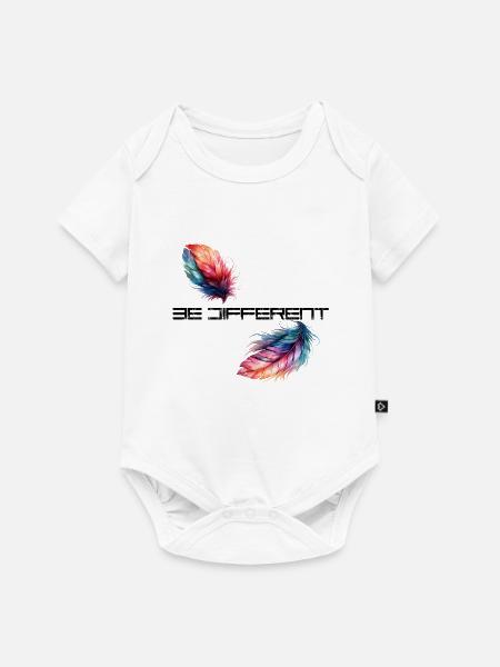 BE DIFFERENT - Baby Premium Kurzarmbody - Weiß
