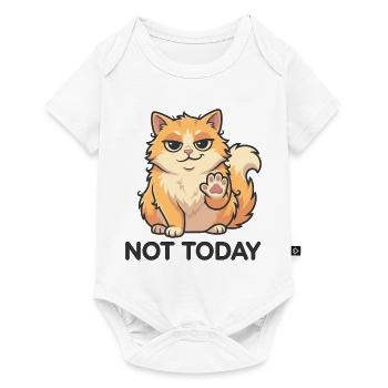 Not Today – Funny Cat - Baby Premium short-sleeve bodysuit - white - Front