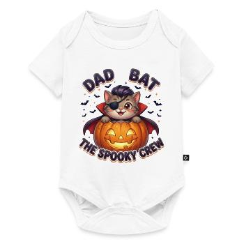 Papa Chauve-souris L’Équipage Effrayant - Body à manches courtes Premium Bébé - blanc - Devant