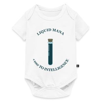 Liquid Mana – +100 Intelligence - Baby Premium short-sleeve bodysuit - white - Front