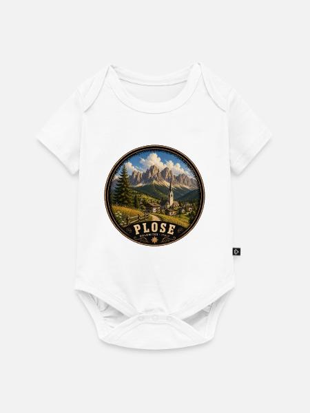 Wandern in den Dolomiten Italien - Baby Premium Kurzarmbody - Weiß