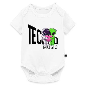 Cosmic Hug: Alien and Astronaut - Baby Premium short-sleeve bodysuit - white - Front