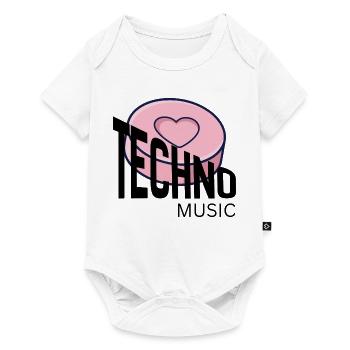 Love Donut Pop Typography - Baby Premium short-sleeve bodysuit - white - Front