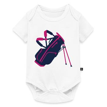 Golf Bag Equipment Icon - Baby Premium short-sleeve bodysuit - white - Front