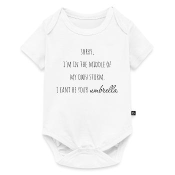 I'm in the middle of my own storm - Baby Premium short-sleeve bodysuit - white - Front