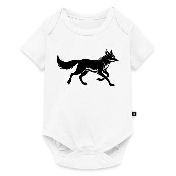 Running Fox - Baby Premium short-sleeve bodysuit - white - Front