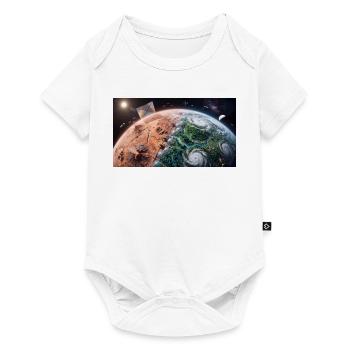 Terraformation planétaire : naissance d’une nouvelle vie à Spa - Body à manches courtes Premium Bébé - blanc - Devant