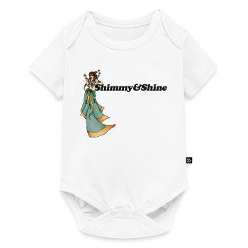 Shimmy Goddess in Green - Baby Premium short-sleeve bodysuit - white - Front