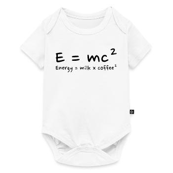 Amateur de Café Humour Scientifique - Body à manches courtes Premium Bébé - blanc - Devant