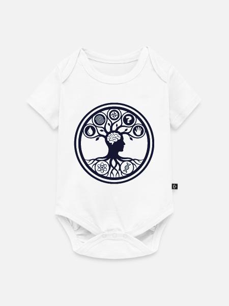 Gedankenbaum des Wissens - Baby Premium Kurzarmbody - Weiß