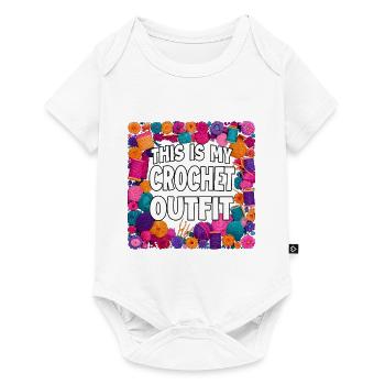 Voici ma tenue au crochet - Body à manches courtes Premium Bébé - blanc - Devant