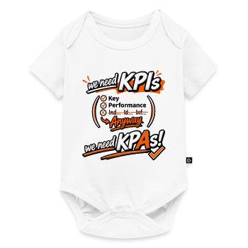 KPI Motivation graphique - Body à manches courtes Premium Bébé - blanc - Devant