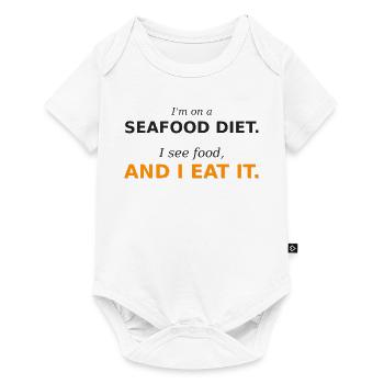Alimentation diététique de fruits de mer - Body à manches courtes Premium Bébé - blanc - Devant