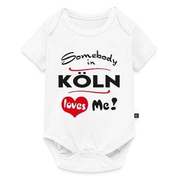Ville de Cologne T-shirt urbain Ville Heimatliebe - Body à manches courtes Premium Bébé - blanc - Devant