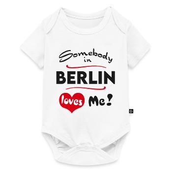 Berlin Stadt Ville Urbaine T-shirt Ville Heimatliebe - Body à manches courtes Premium Bébé - blanc - Devant
