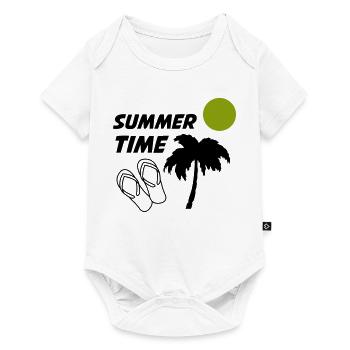 Summertime - Baby Premium short-sleeve bodysuit - white - Front
