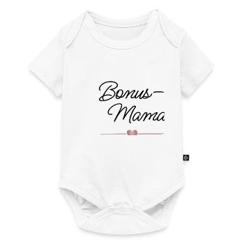 Best Bonus Mom with Heart – Gift - Baby Premium short-sleeve bodysuit - white - Front