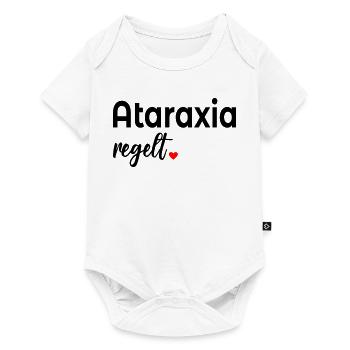 Unerschuetterlichkeit_Ataraxia_Gelassenheit - Baby Premium short-sleeve bodysuit - white - Front