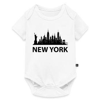 Horizon de New York - Body à manches courtes Premium Bébé - blanc - Devant
