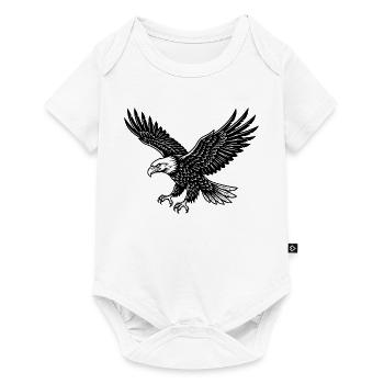 Eagle Bird en mode vol - Body à manches courtes Premium Bébé - blanc - Devant