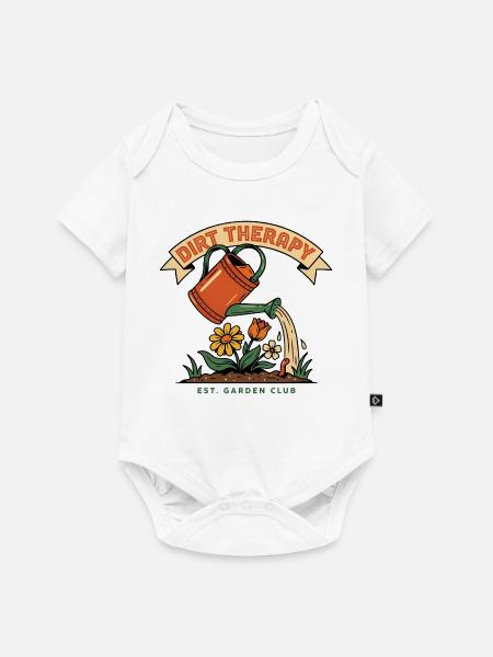 Gärtnern - Baby Premium Kurzarmbody - Weiß