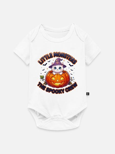 Little Monsters The Spooky Crew - Baby Premium Kurzarmbody - Weiß