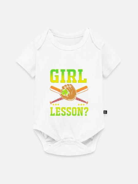 Softball Mama - Baby Premium Kurzarmbody - Weiß