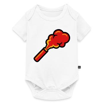 Bengal Fire Pyro Smoke Icon - Baby Premium short-sleeve bodysuit - white - Front