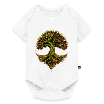 Ewiger Baum des Lebens - Baby Premium Kurzarmbody - Weiß - Vorne