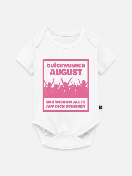 Kollege August - Baby Premium Kurzarmbody - Weiß