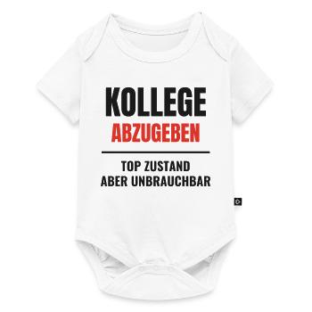 Kollege abzugeben Top Zustand unbrauchbar Spruch - Baby Premium Kurzarmbody - Weiß - Vorne