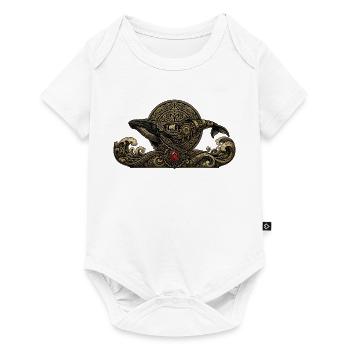 Steampunk Whale with Gems - Baby Premium short-sleeve bodysuit - white - Front