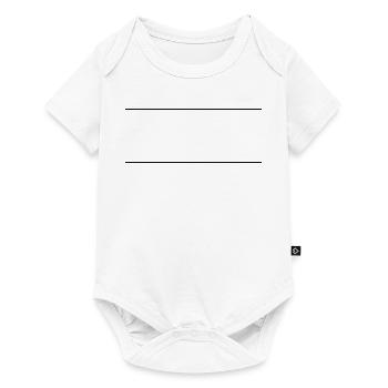 Line Dash Icon - Baby Premium short-sleeve bodysuit - white - Front