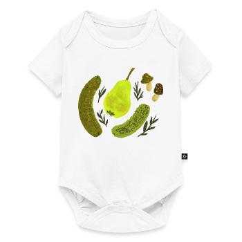 Garden Fruits Still Life Collage - Baby Premium short-sleeve bodysuit - white - Front