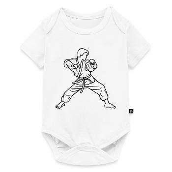 Karateka Line Sketch - Baby Premium short-sleeve bodysuit - white - Front