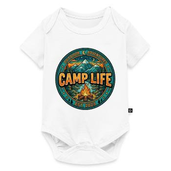 Camp Life – Camping & Outdoor Adventure Design - Baby Premium short-sleeve bodysuit - white - Front