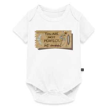 Not perfect, but wonderful - Baby Premium short-sleeve bodysuit - white - Front
