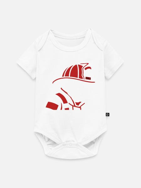 Feuerwehrhund Profil Icon - Baby Premium Kurzarmbody - Weiß