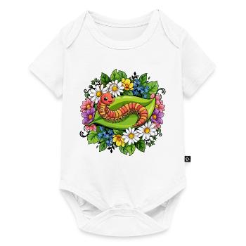 Centipede Cartoon - Baby Premium short-sleeve bodysuit - white - Front