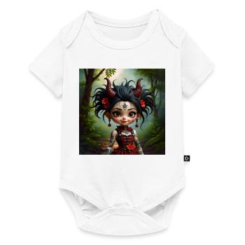 Gothic girl in forest - Baby Premium short-sleeve bodysuit - white - Front