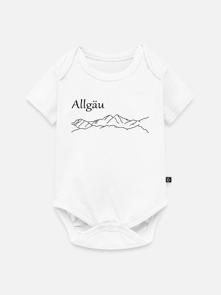 Allgäu Berge - Baby Premium Kurzarmbody - Weiß