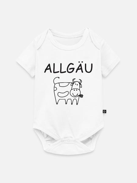 Allgäu Kuh - Baby Premium Kurzarmbody - Weiß